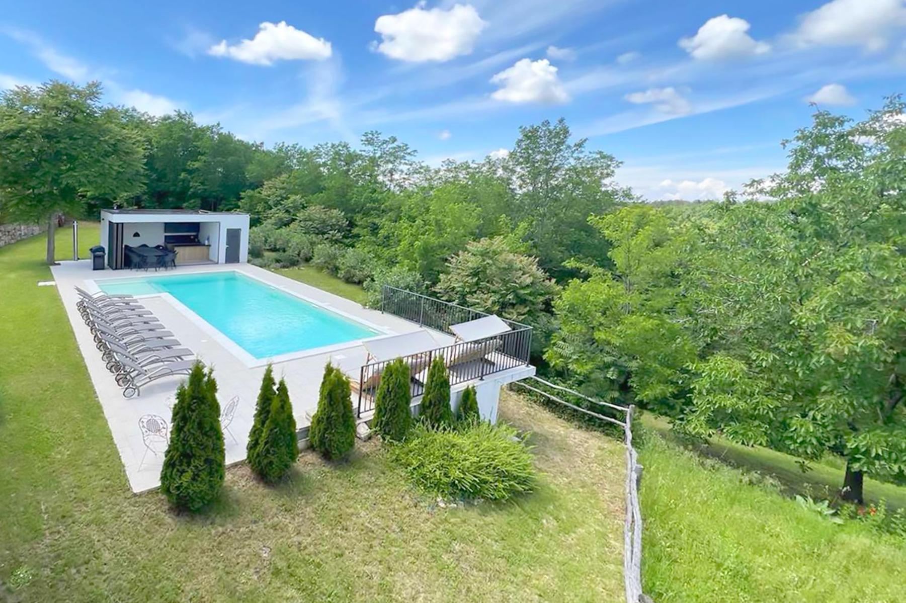 Villas Martincici With Large Pool Grožnjan Extérieur photo